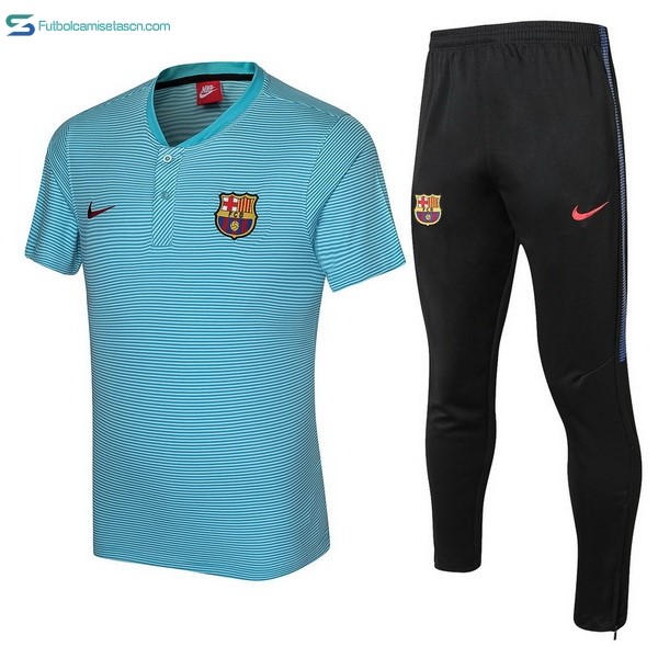 Polo Barcelona Conjunto Completo 2017/18 Azul